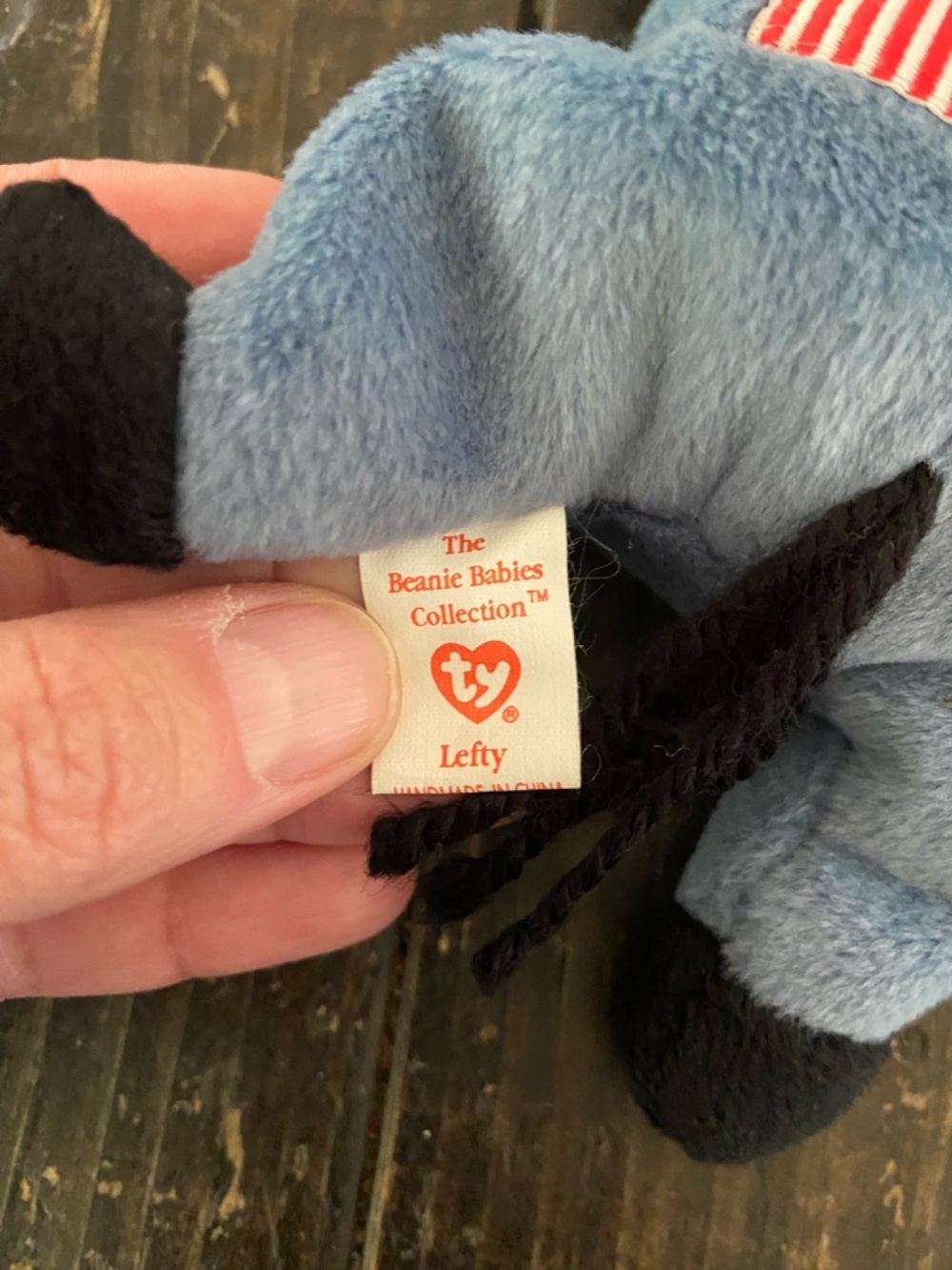 Ty Lefty Beanie Baby Plush Cow Stuffed Animal - Picture 5 of 6